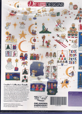 Kareen Taylerson's Christmas  Multi-Format Machine Embroidery Designs CD