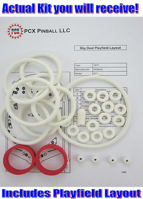 1977 Williams Big Deal Pinball Machine Rubber Ring Kit