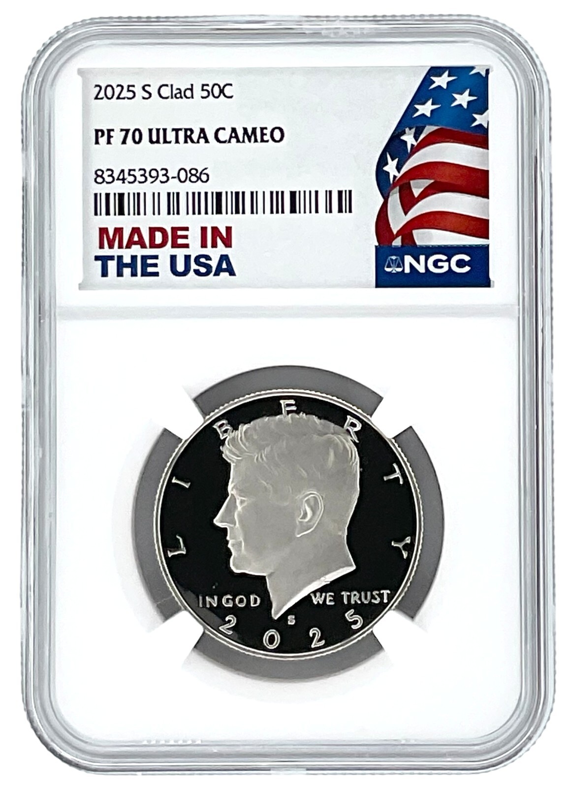 2025 S Kennedy Clad Half Dollar NGC PF70 Ultra Cameo - Made