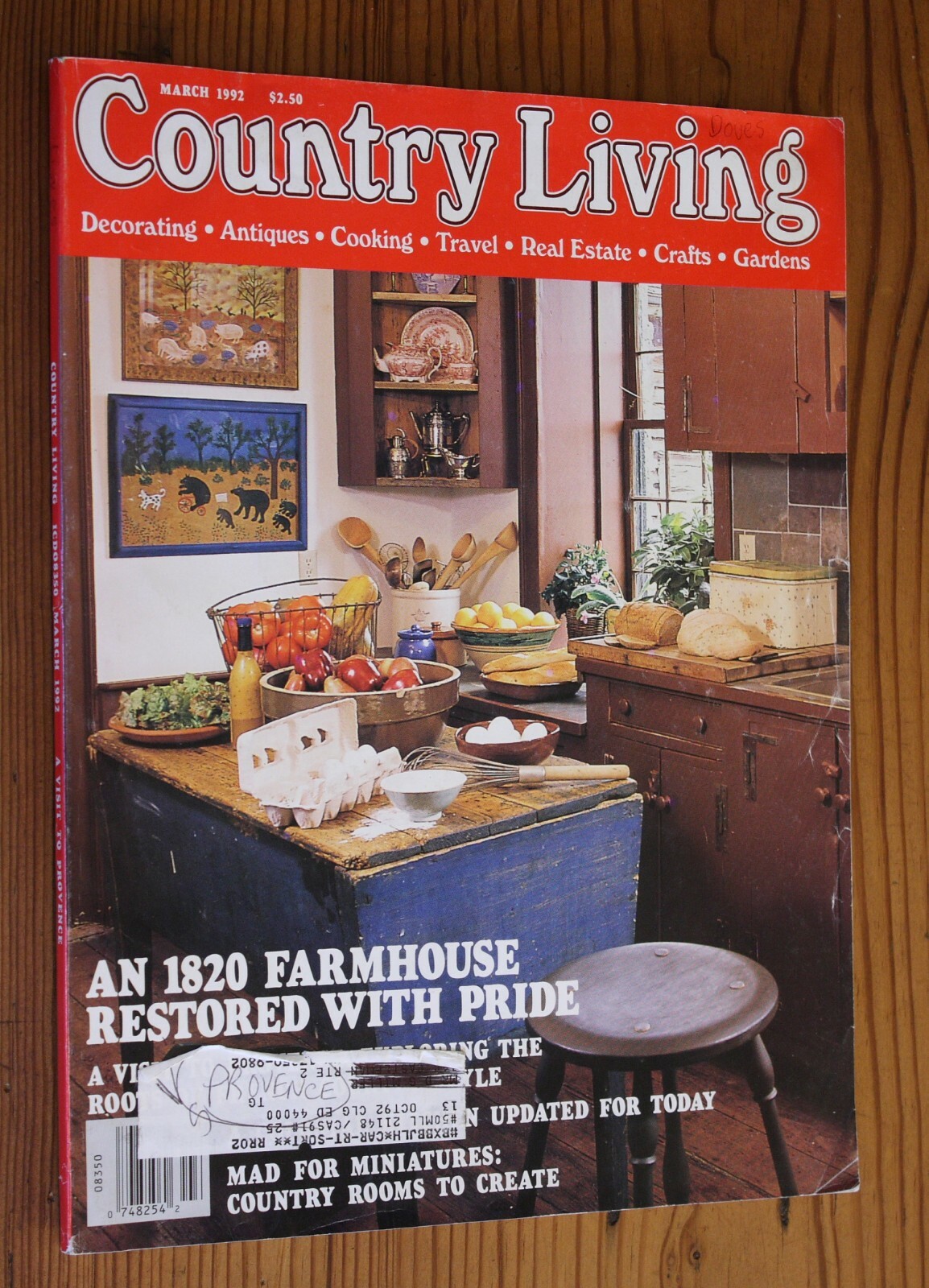 VINTAGE COUNTRY LIVING MAGAZINES,  SEVEN BACK ISSUES, 1970'S, 80'S, SPRING