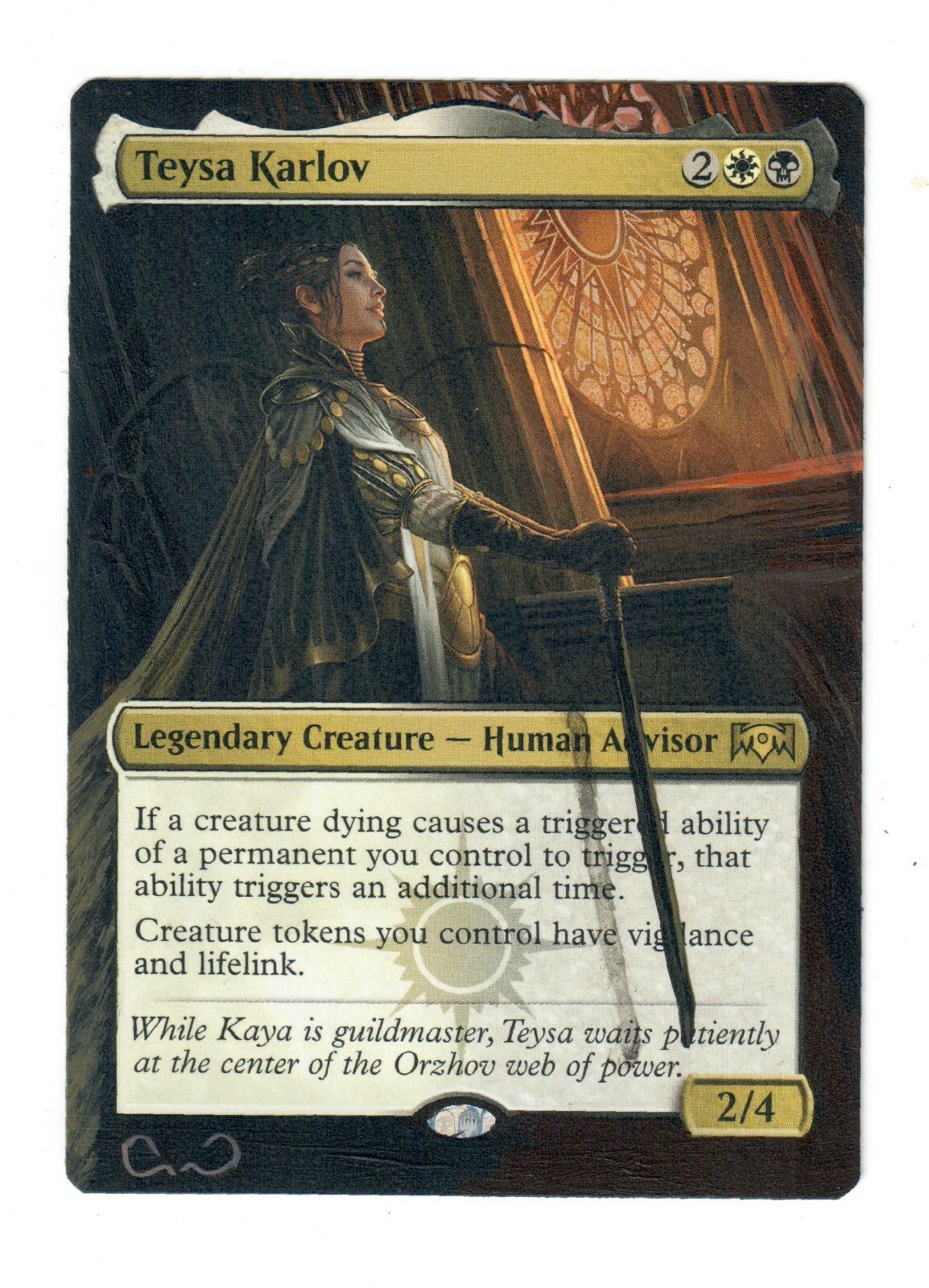 Teysa Karlov Altered Full Art MTG Magic Commander EDH Orzhov