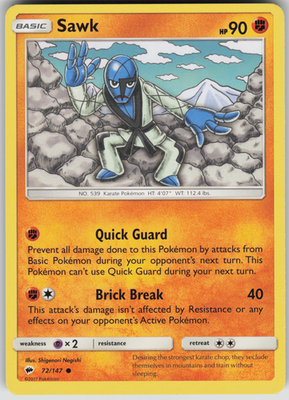 Sawk SM - Burning Shadows 72/147 MP