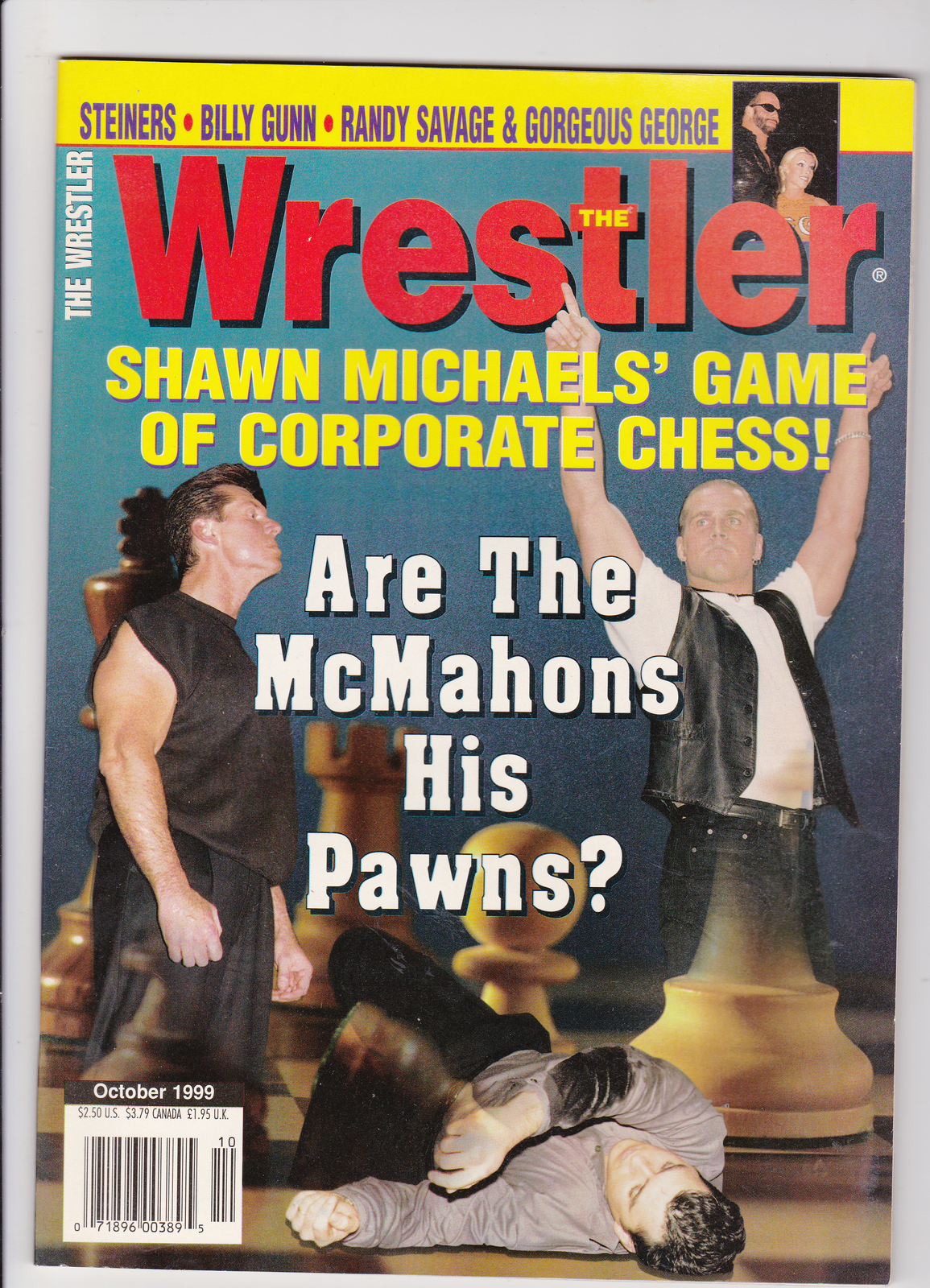 The Wrestler Magazine October 1999 Wrestling Shawn Michaels Vince McMahon 90s