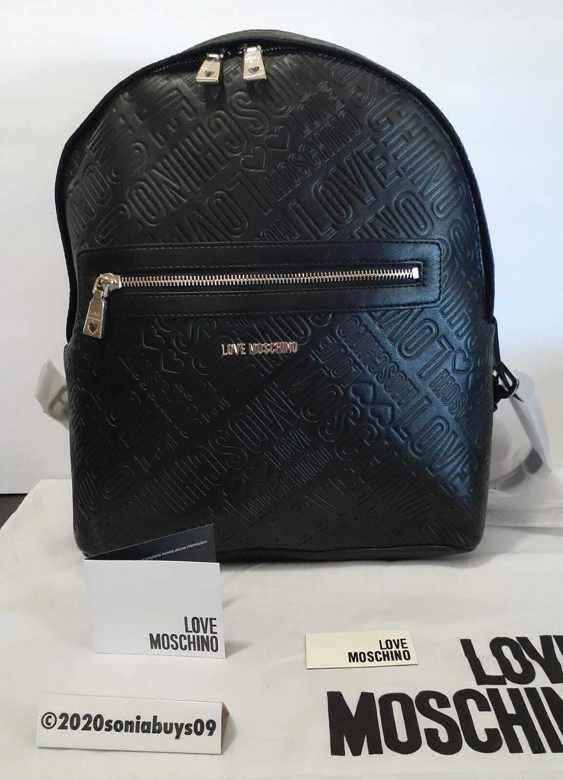 Love Moschino Women's Borsa Embossed Backpack, Black | eBay Love Moschino Women's Borsa Embossed Backpack, Black | eBay