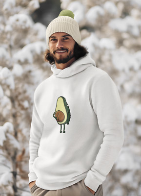 Felpa con Cappuccio Avocado Fruit Frutta Fun Funny Divertente Pigiama Regalo