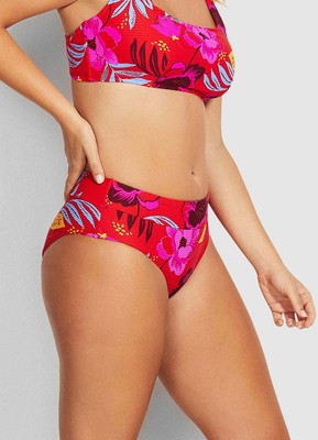 

Женские брюки бикини Seafolly On Vacation с широкими боками в стиле ретро, разноцветные,  лет, Multi