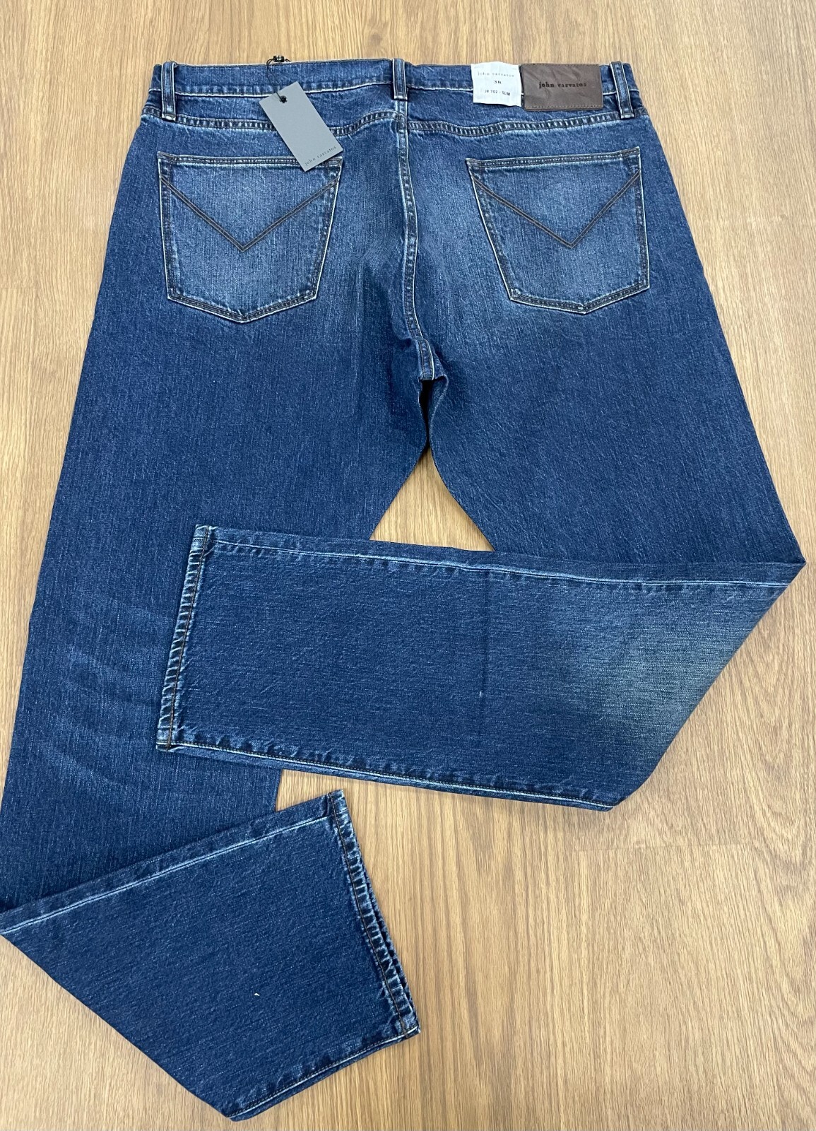 Pre-owned John Varvatos $338  Jv701-charlie Wash In Indigo Size:38 In Blue