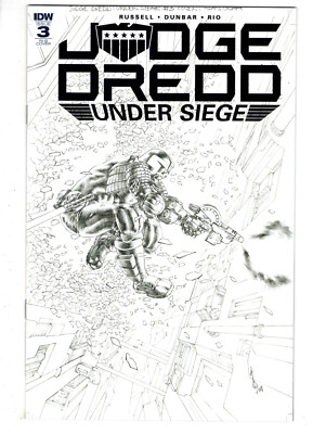 JUDGE DREDD UNDER SIEGE #3 (2018) - GRADE NM - LIMITED 1:15 INCENTIVE VARIANT!
