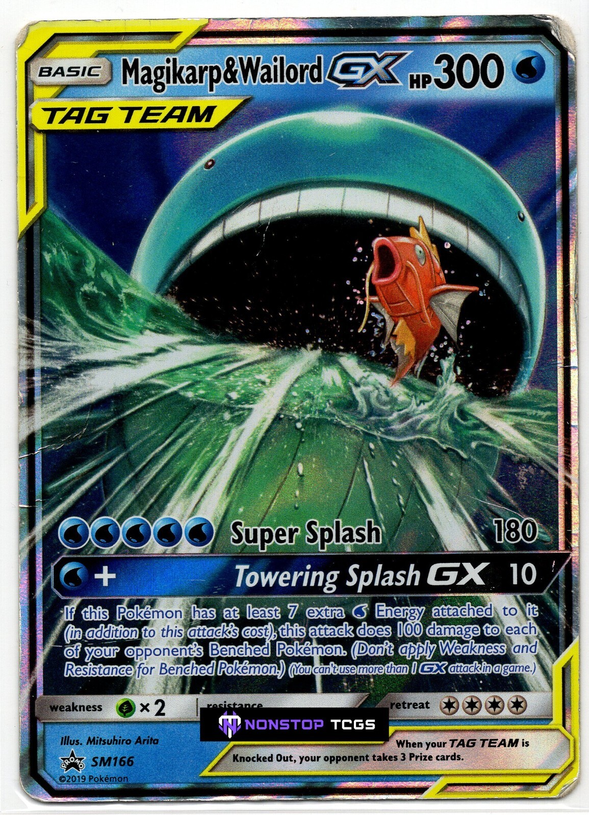MOON MAGIKARP & WAILORD GX PSA10