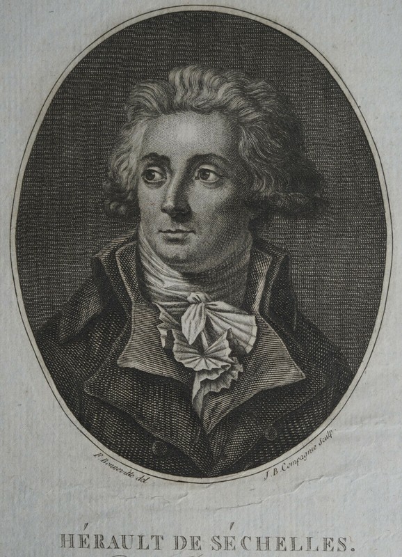 Herault De Sechelles 1759-1794 Portrait Debut 19 Eme Guillotine