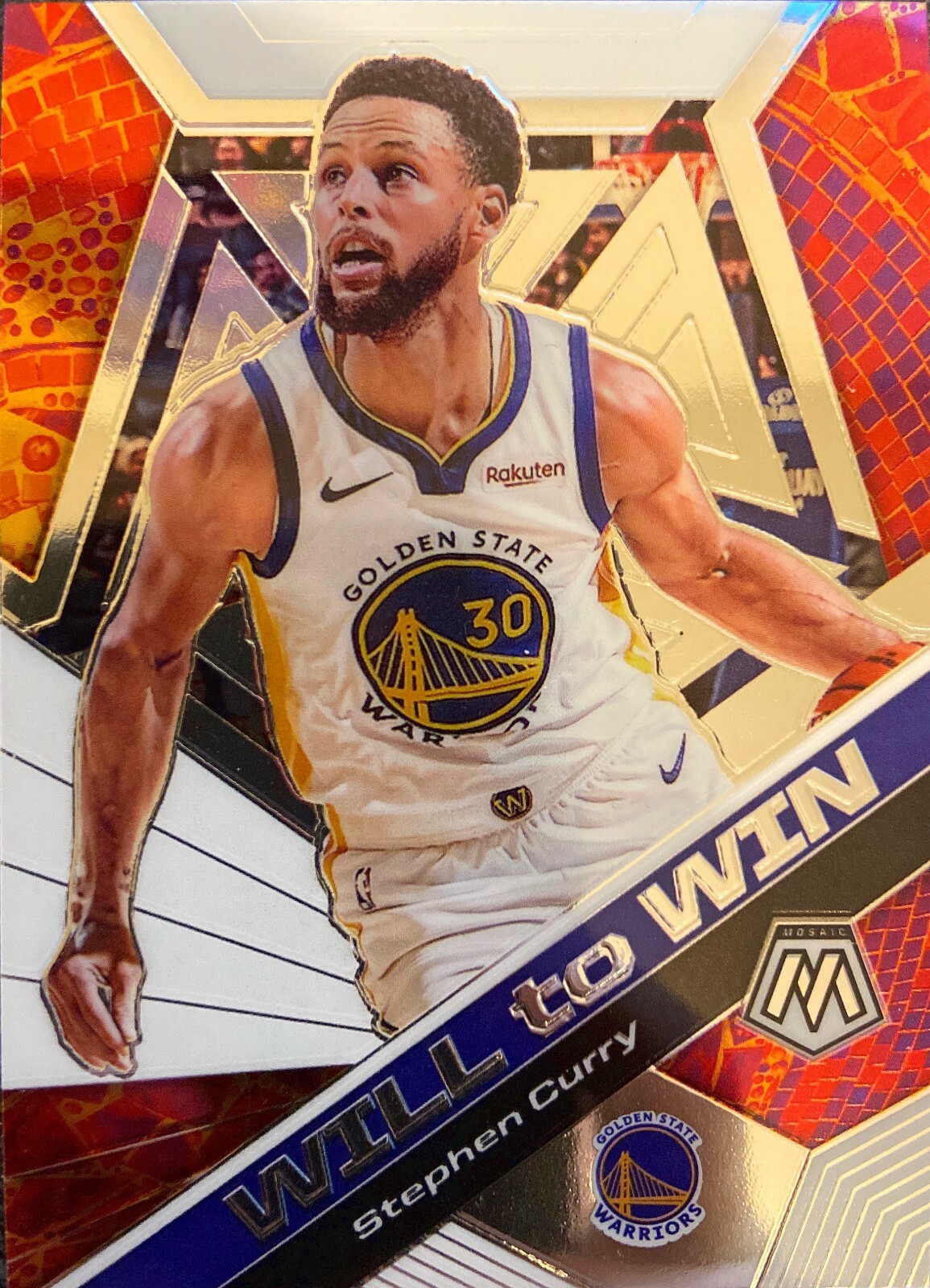 Stephen Curry Mosaic 19-20 #14 Will to Win Golden State