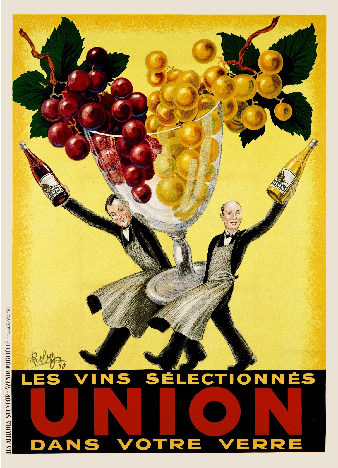Union Wine Vintage Advertising Poster | eBay
