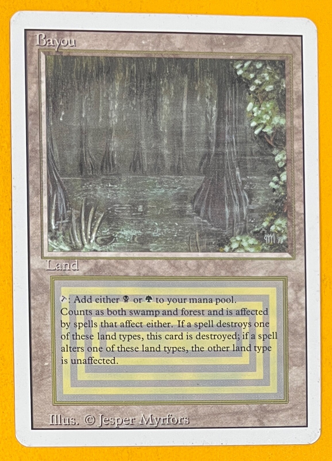 MTG Bayou ① MTG BAYOU Revised (OldManMTG 007-401) | eBay