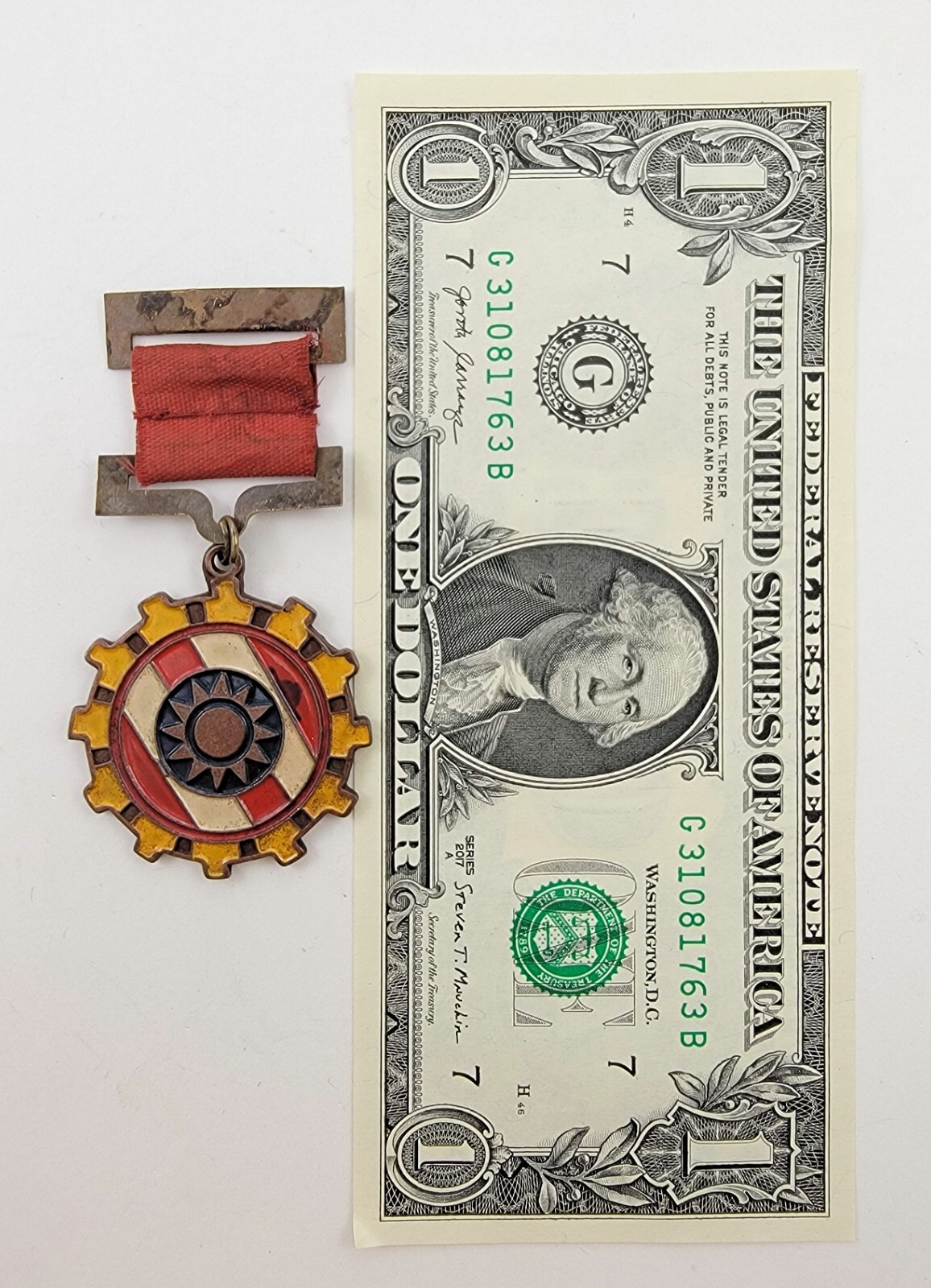 China Liang Huasheng Education Dir Kuomintang KMT Zhongnan Cadre Training Medal