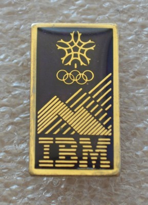 CALGARY 1988 OLYMPIC WINTER GAMES IBM SPONSOR PIN ÉPINGLETTE