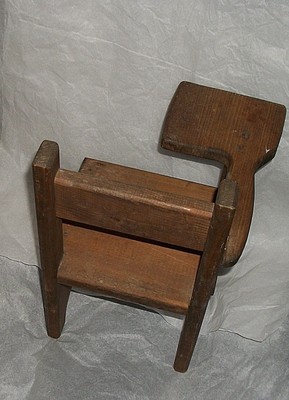 Vintage Solid Wood Doll Sized Old-Fashioned Type Desk Will Fit 18