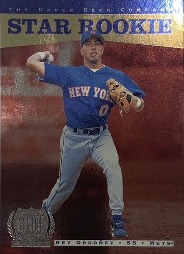 1996 Upper Deck Star Rookie Rey Ordonez Rookie Card New York Mets #245 NMMT. rookie card picture