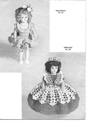 Doreen Dolls Crocheted & Knitted Outfits - Vintage Patterns for  8