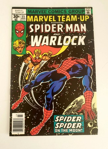 アメコミ Warlock #1 スパイダーマン　マーベル　spiderman Marvel Team-Up Spider-Man and Warlock #55, 1977 HIGH GRADE