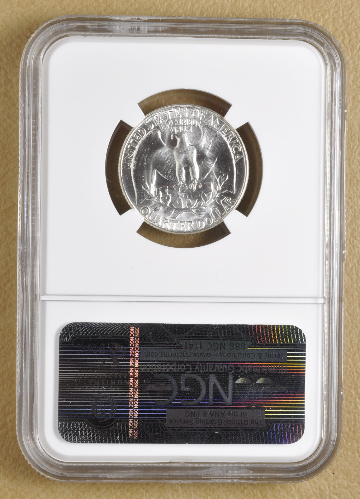 1959 P Washington Quarter 'Type B Reverse' NGC MS65