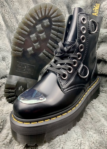 Dr Martens Jadon Alt Black Buttero Leather Quad Platform Dr Martens Jadon Alt Black Buttero Leather Quad Platform