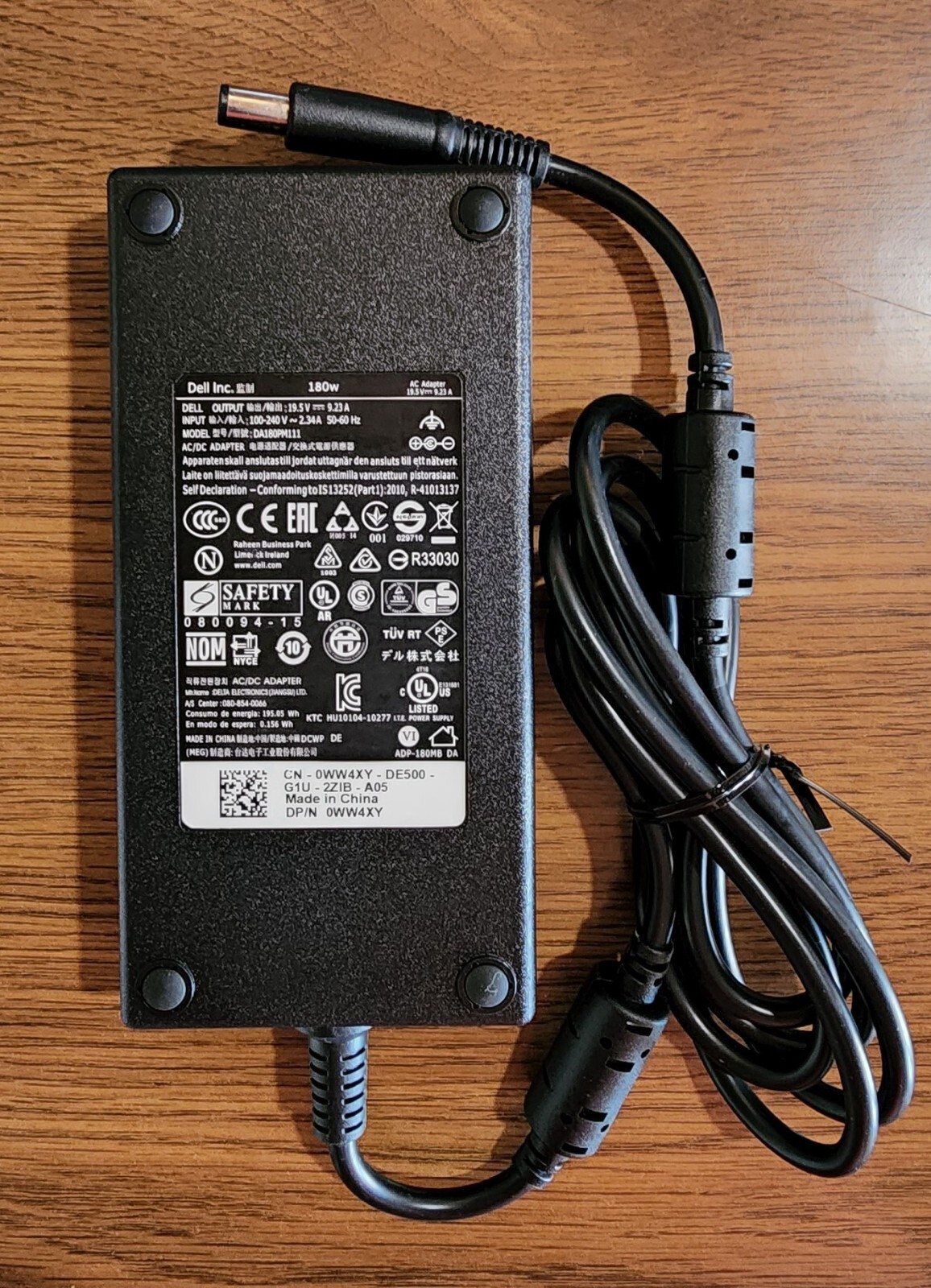 Dell 180w 19.5v 9.23a 7.4mm x 5.0mm For G3 G5 G5587 Laptop Charger 