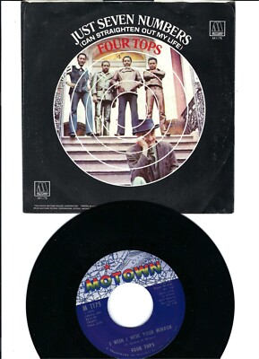 THE FOUR TOPS- ''JUST SEVEN NUMBERS'' (CAN STRAIGHTEN OUT MY LIFE)- MOTOWN- NM