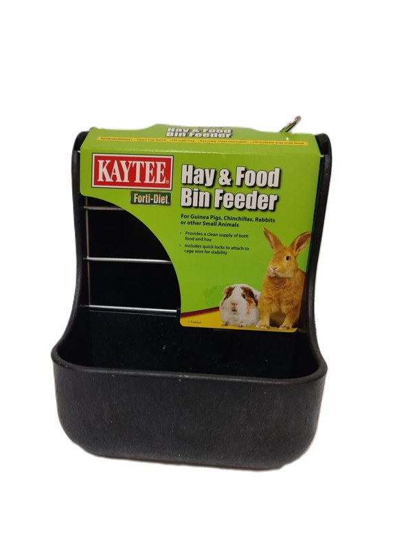 Kaytee Hay & Food Bin Feeder for Rabbits and others