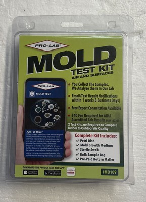 PRO-LAB M0109 Home Safety Mold Test Kit - Air and Surfaces. New Sealed.