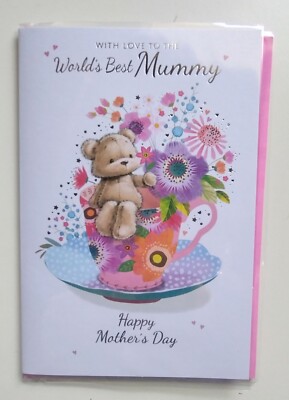 Mothers Day Card Happy Mother's Day Mum Assorted Designs Cute and Floral 7X5"