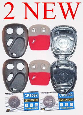 2 Cases / Shells for a Keyless Remote Entry Alarm Control Key Fob FCC ID: LHJ011