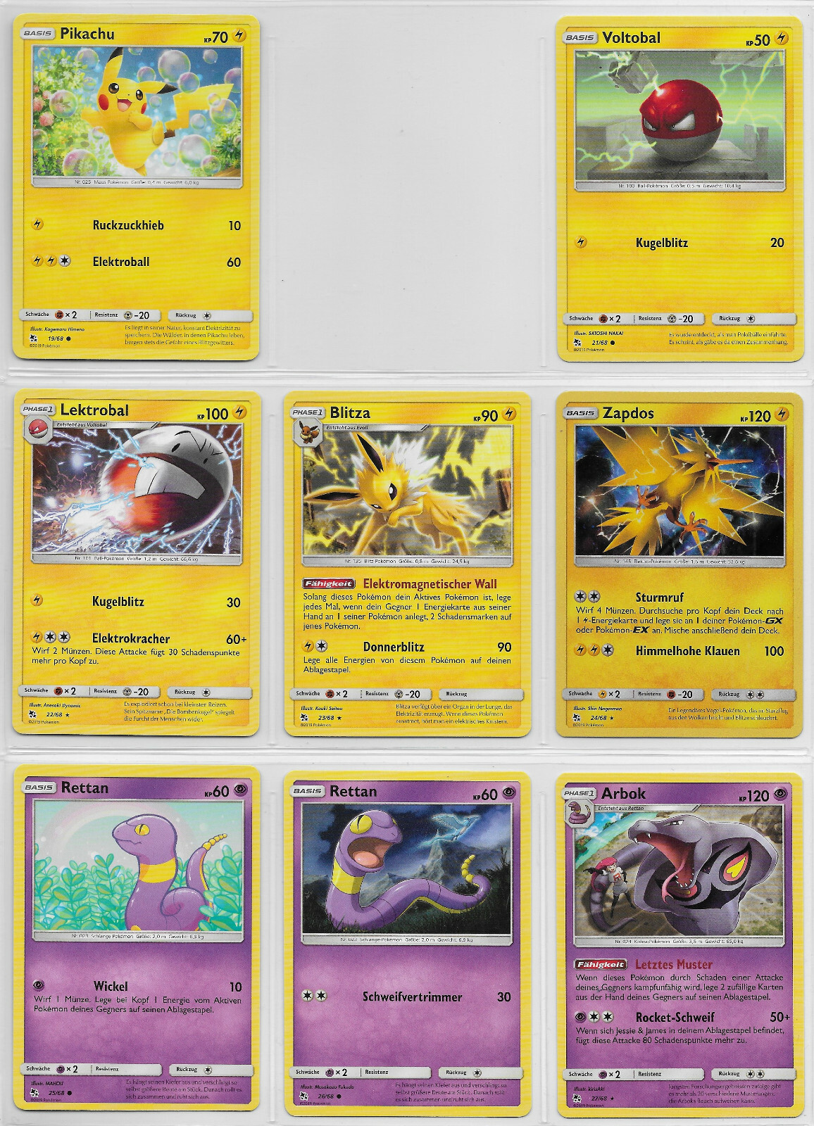 Lot - Pokemon Karten Sammlung - Set Verborgenes Schicksal 2019 - Deutsch - Mint