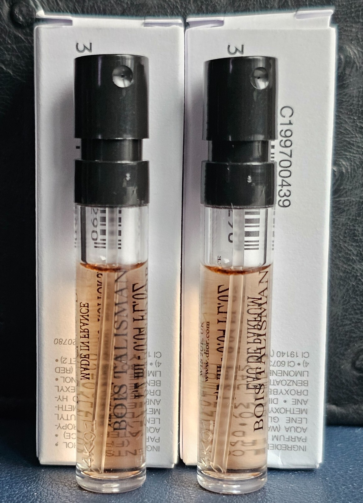 2X Dior Bois Talisman Eau de Parfum 1.2 ml / 0.04 fl.oz