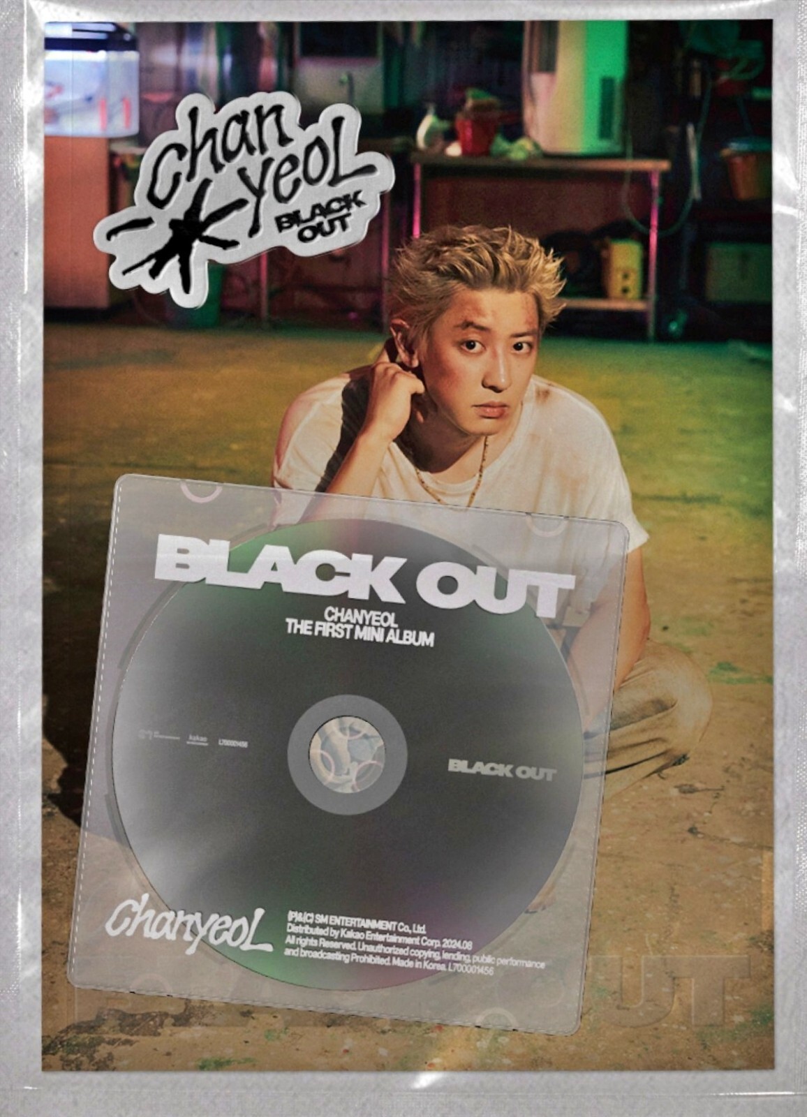 ChanyeoL EXO 1st Mini Album Black Out Night Ver. CD+Book+P
