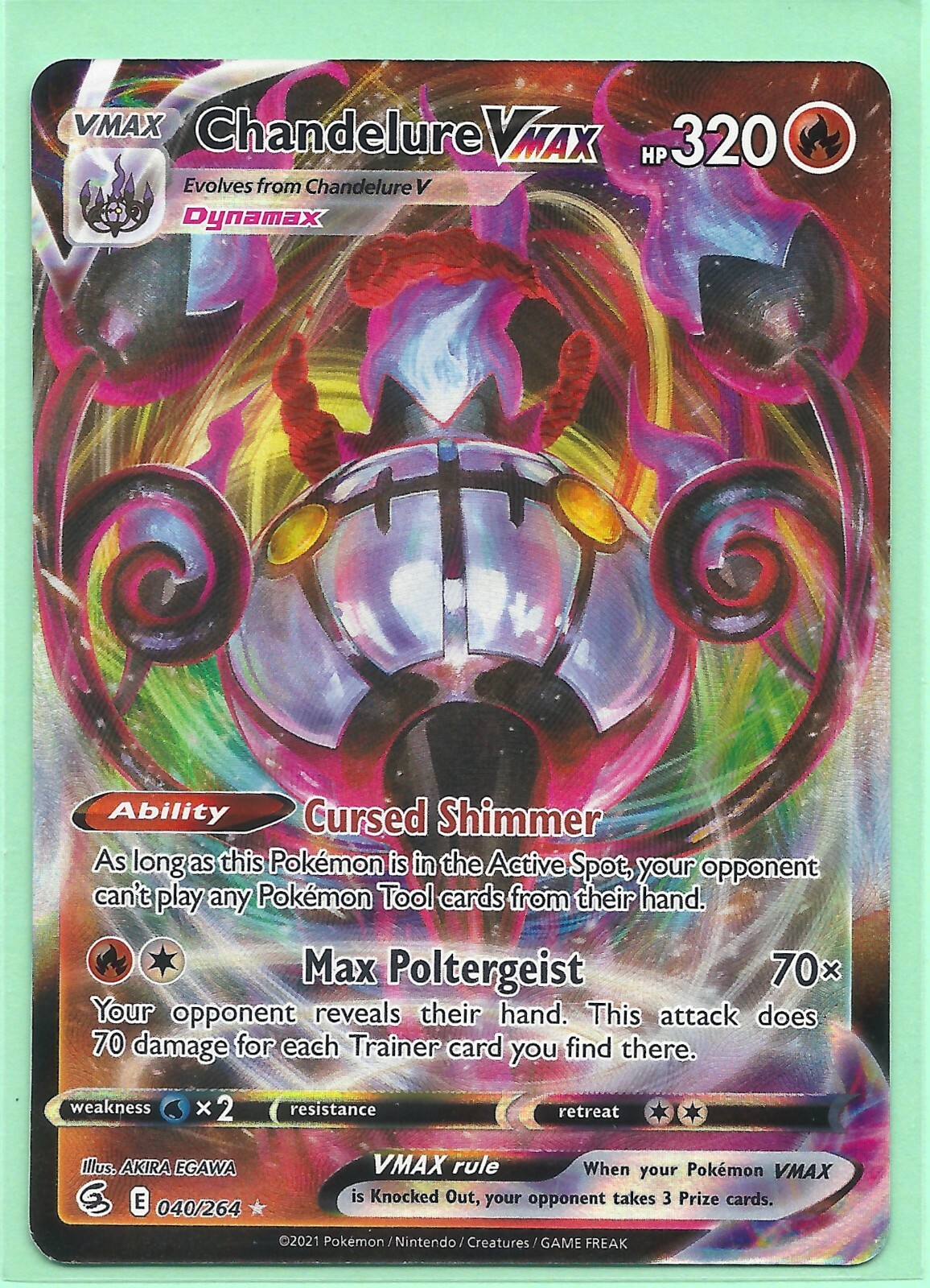 CHANDELURE VMAX 040/264 -FUSION STRIKE POKEMON-ULTRA RARE
