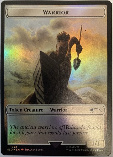 Warrior Token Foil 1752 Black Panther Marvel Secret Lair MTG