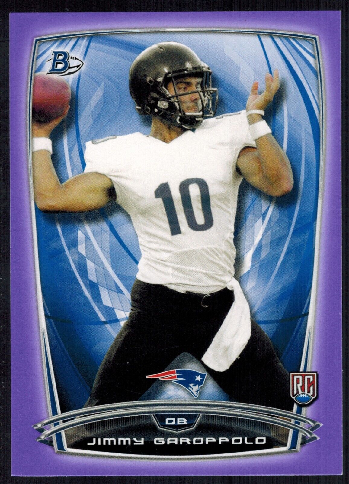 JIMMY GAROPPOLO 2014 Bowman PURPLE BORDER #105 ROOKIE CARD. rookie card picture