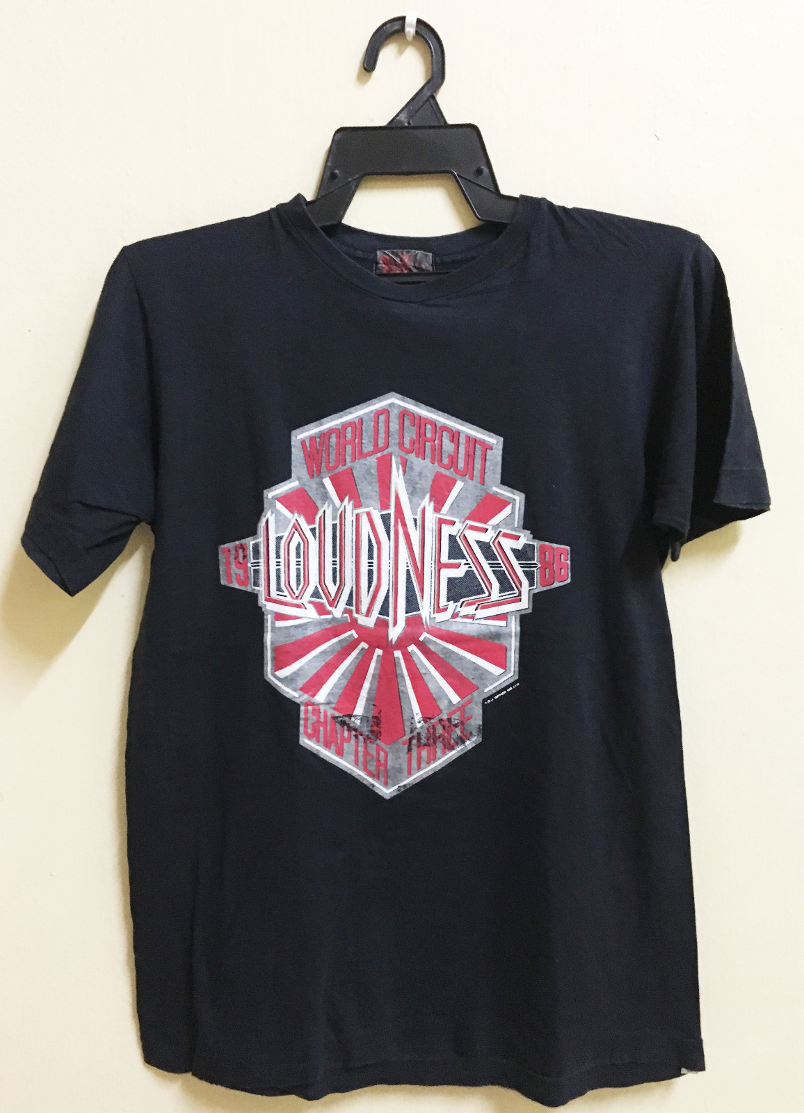 レアLOUDNESS WORLD circuit 1985 Tシャツ VINTAGE 80 1986 LOUDNESS WORLD CIRCUIT CHAPTER 3 ROCK METAL