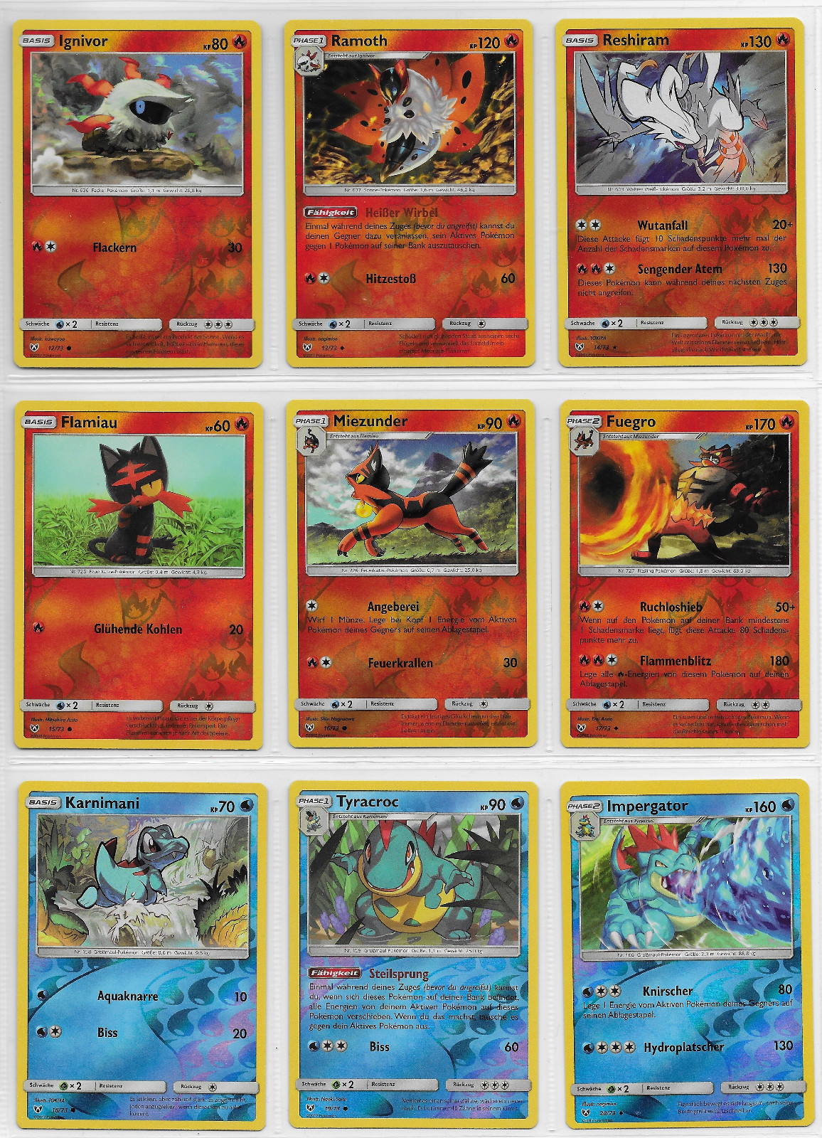 Lot - Pokemon Sammlung - Reverse Holo - Schimmernde Legenden 2017 -Deutsch- Mint