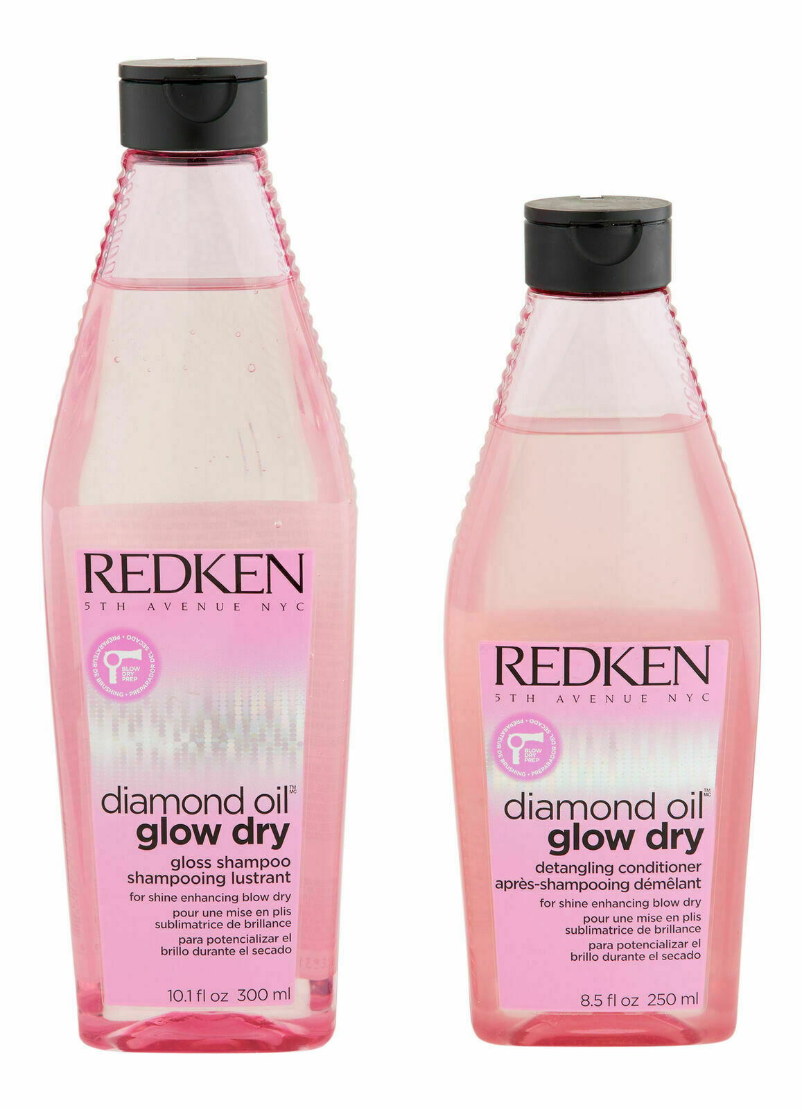 Redken Diamond Oil Glow Dry Gloss Shampoo 10oz & Conditioner 8.5 oz DUO LIMITED