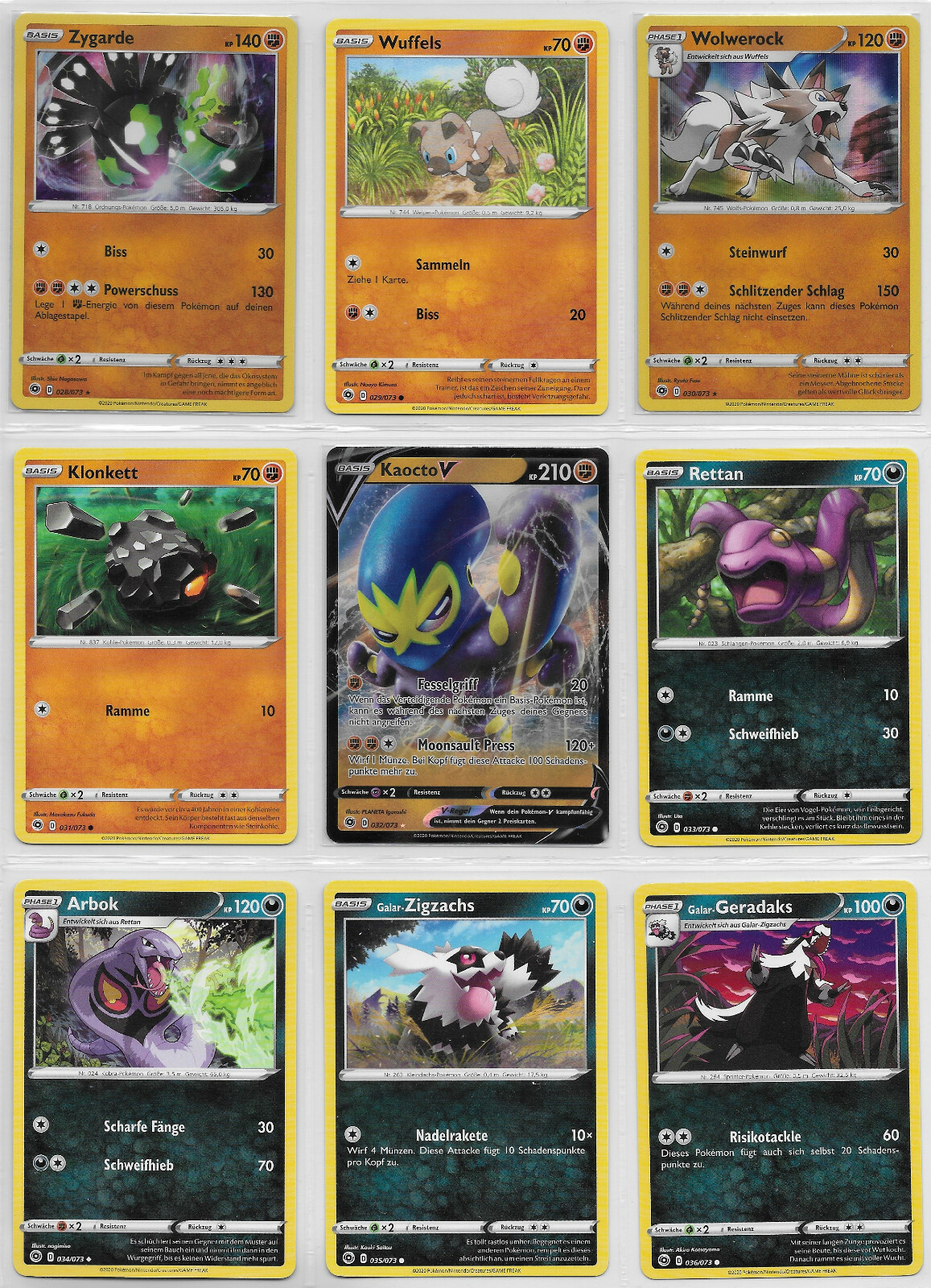 Lot - Pokemon Karten Sammlung - Weg des Champs 2020 - Deutsch - Mint