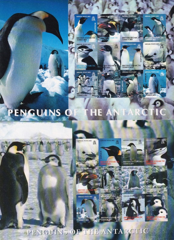 Britisch Antarktis Bat 369-80, 422-33 ** Mnh Pinguine 2003/06 Imperforated Proof