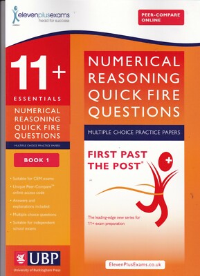11+ Essentials Numerical Reasoning for CEM: Quick-Fire Questions Multiple Choice