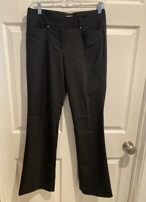 New Women's Cache Stretch Boot Cut Dress Pants Mid Rise Slacks w/Pockets Size 6