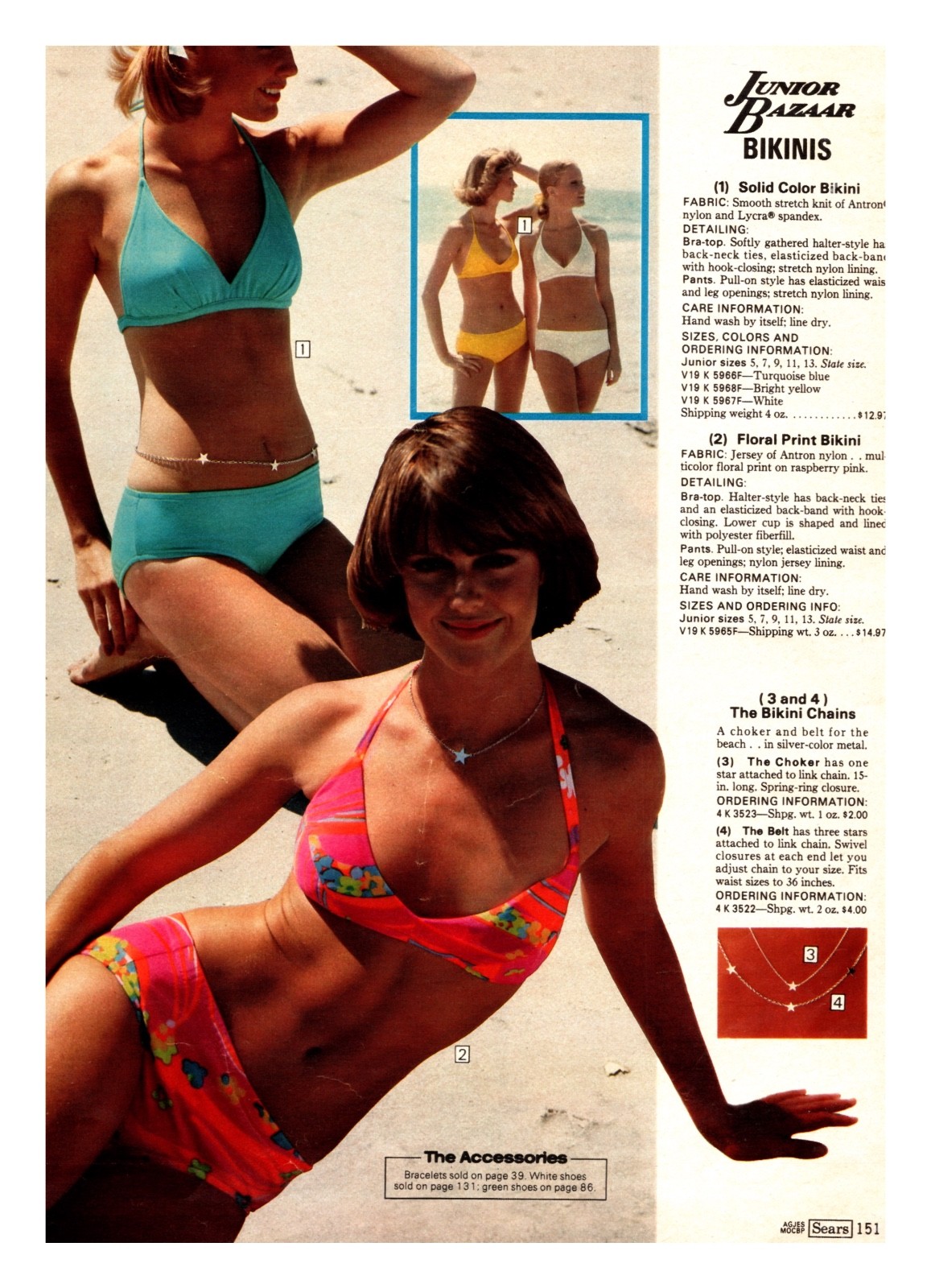 トップス 60s 70s Sears swim wear cuba shirts 1960s Swim Suit Pattern, 2 PC Bathing Suit Swimsuit Cover Up