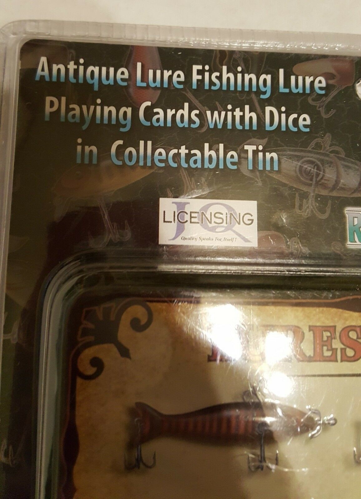 Lures Of The Past Playing Cards With Dice Collectible Tin New