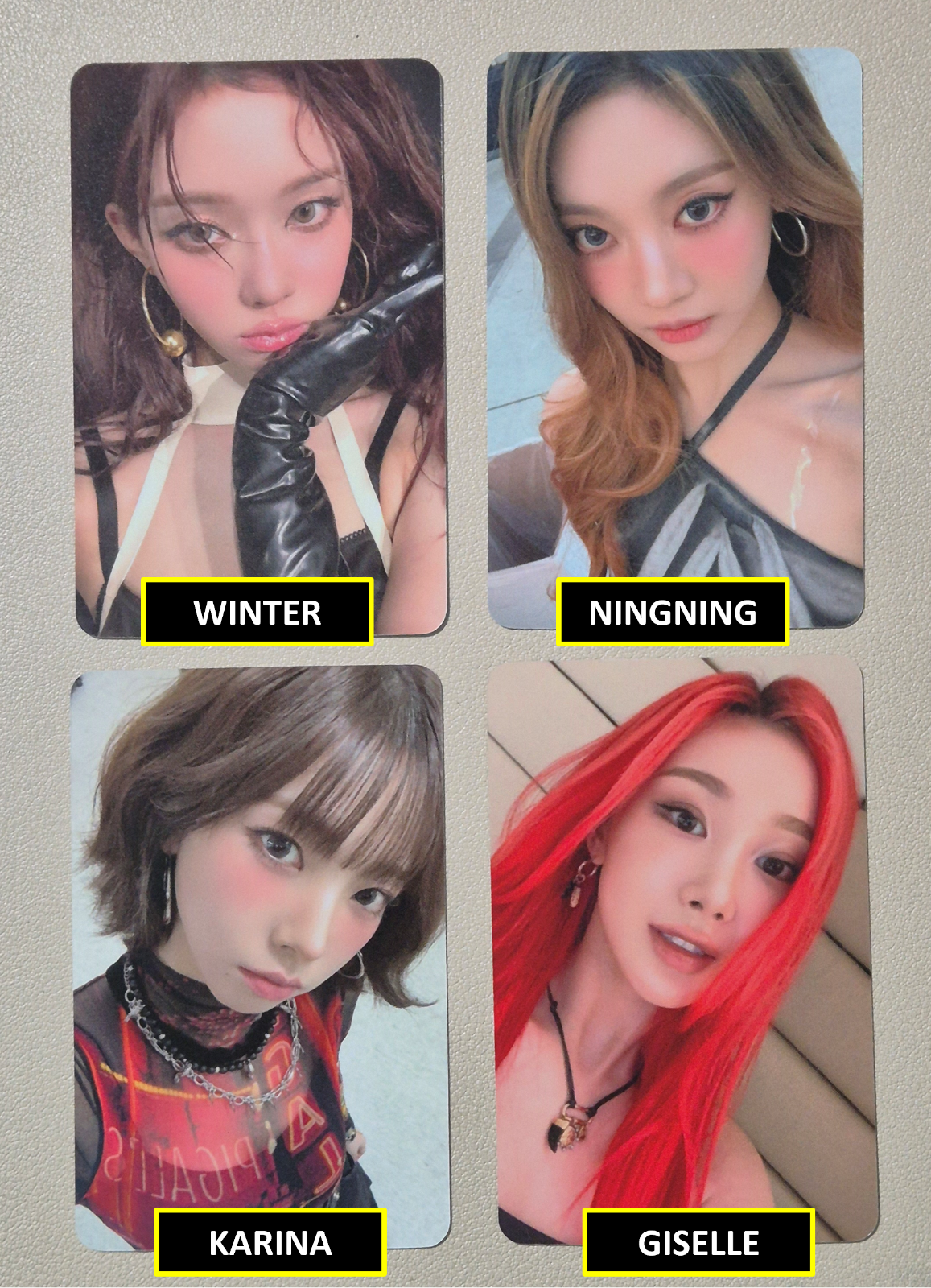 AESPA DIRTY WORK POB PHOTOCARD PC APPLEMUSIC ver KARINA