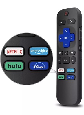 Remote Control Replacement for All Roku TV,TCL/Hisense/Onn Roku