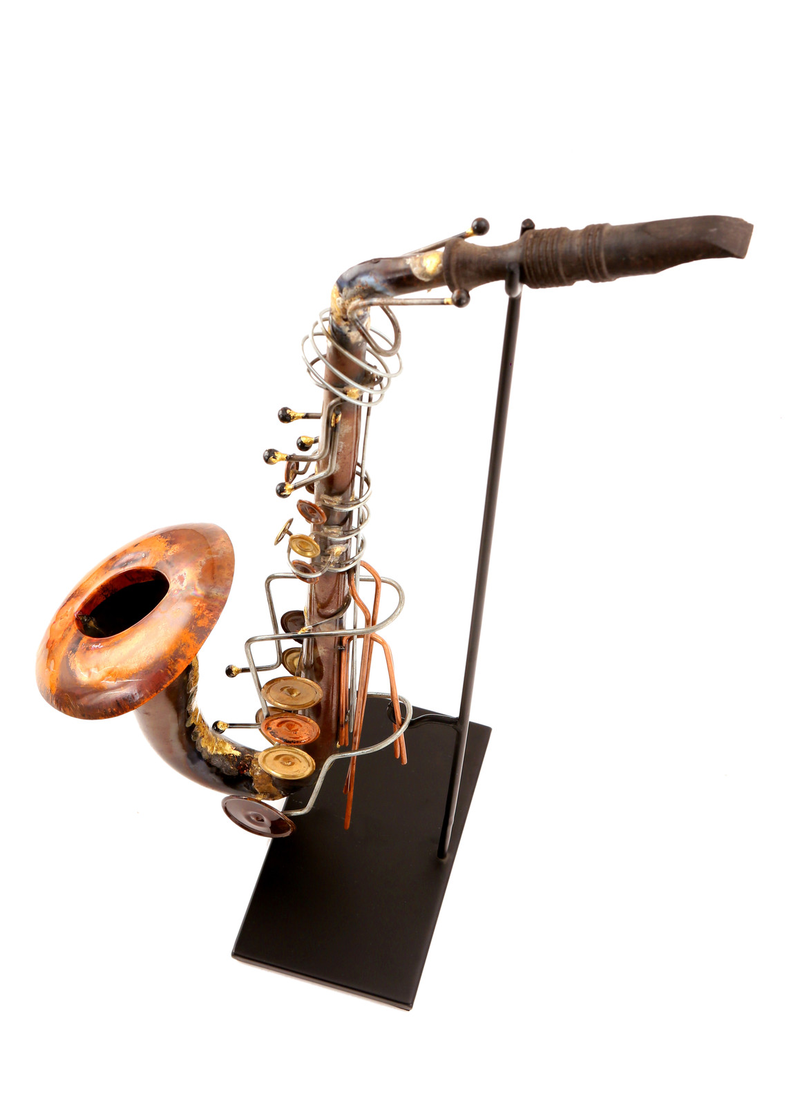 Home Decor Handmade Saxophone Entrance Feature Rust Look eBay