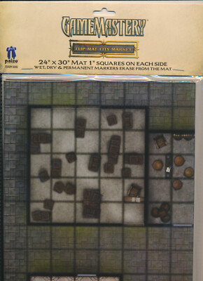 GAME MASTERY (Paizo RPG NEW) 3 FLIP-MATs: PATHFINDER / DESERT / CITY MARKET